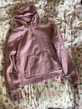 Lole quarter zip hoodie in pinky purple